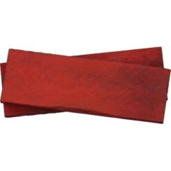 Red Smooth Bone Knife Handle Scales