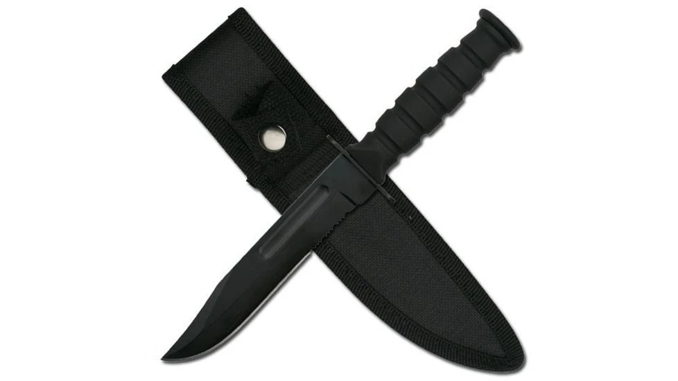 Survivor Small Fixed Blade Utility Knife - Part Serrated 4 Survivor Small Fixed Blade Utility Knife - Part Serrated - Image 2