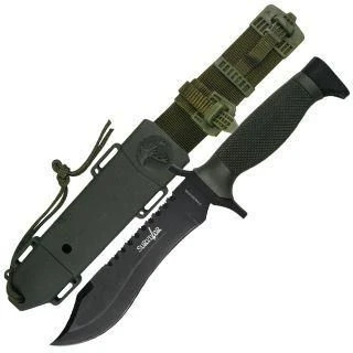 Survivor 12" Survival Knife - Recurved Blade With Sawback 3 Survivor 12" Survival Knife - Recurved Blade With Sawback