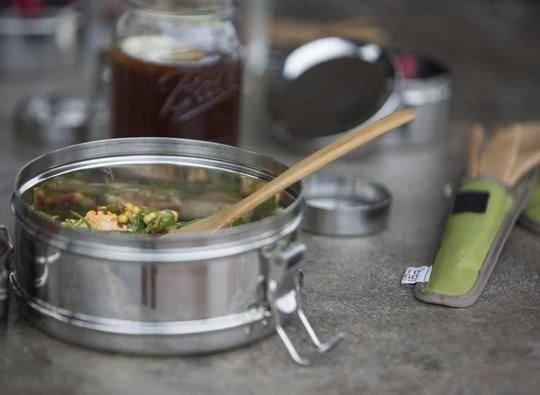 To-Go Ware - Bamboo Cutlery Set /w Chopsticks In Avocado Green Carry Case 4 To-Go Ware - Bamboo Cutlery Set /w Chopsticks In Avocado Green Carry Case - Image 2