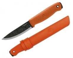 Condor Terrasaur Knife 4.15" 1095 Carbon Steel Blade, Orange Polypropylene Handle And Sheath