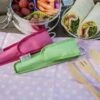 To-Go Ware - Childrens Bamboo Cutlery Set In Melon Pink Carry Case -Outdoor Camping Survival Store 413dcb0fa18b45d1d5b9171a0586eabd