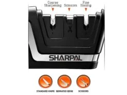 Sharpal Knife & Scissors Sharpener W/Tungsten Carbide Blades - Classic Version