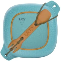 UCO 4pc Elements Bamboo Mess Kit - Blue -Outdoor Camping Survival Store 6d9493bbb67dd6308c4b6479be131108