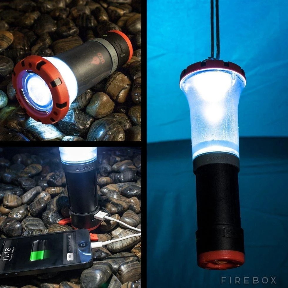 UCO Arka Rechargeable LED & USB Charger Red 4 UCO Arka Rechargeable LED & USB Charger Red - Image 2