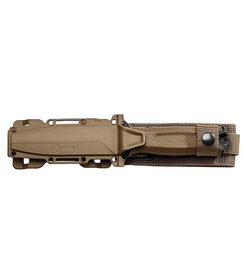 Gerber Strongarm Fixed Blade W/ Serrated Edge Coyote 3 Gerber Strongarm Fixed Blade W/ Serrated Edge Coyote