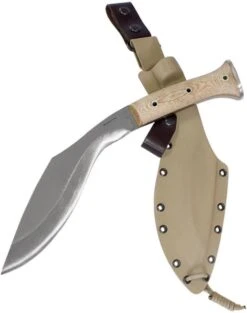Condor K-TACT Kukri Knife Fixed 10" Carbon Steel Blade, Desert Micarta Handles, Kydex Sheath
