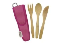 To-Go Ware - Childrens Bamboo Cutlery Set In Melon Pink Carry Case 9 To-Go Ware - Childrens Bamboo Cutlery Set In Melon Pink Carry Case -Outdoor Camping Survival Store e28d09f5fc5ca4709393ac16d45b4f35