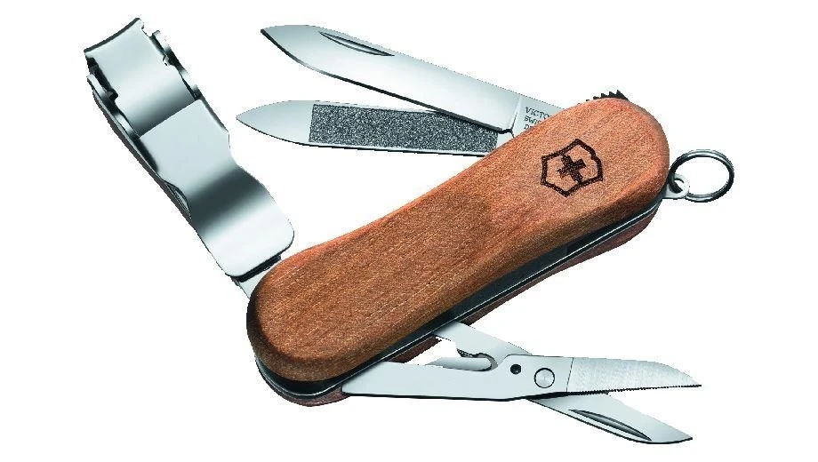 Victorinox Nail Clip Wood 580 Walnut 2 Victorinox Nail Clip Wood 580 Walnut
