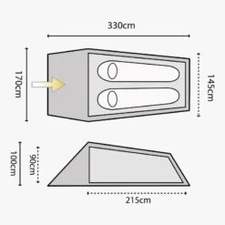 Highlander Blackthorn 2 Tent Hunter Green 10 Highlander Blackthorn 2 Tent Hunter Green -Outdoor Camping Survival Store tumbnail 25c35302 d80b 4408 9372 044a41ecd32c