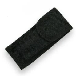 Anglo Arms Lock Knife With Zebra Wood Onlay And Nylon Case