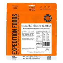 Expedition Foods Sweet And Sour Chicken With Rice (800Kcal) -Outdoor Camping Survival Store tumbnail 621f3c23 47c6 404f a1c4 6ca913eca15f