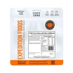 Expedition Foods Chilli Con Carne /w Rice 450Kcal -Outdoor Camping Survival Store tumbnail e89fc2e8 e17e 4cff 8edd b9954a951e57