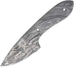 Damascus Fixed Blade Knife Blank Drop Point 2.25"